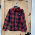 MENS COLUMBIA RED/BLK PLAID JACKET M