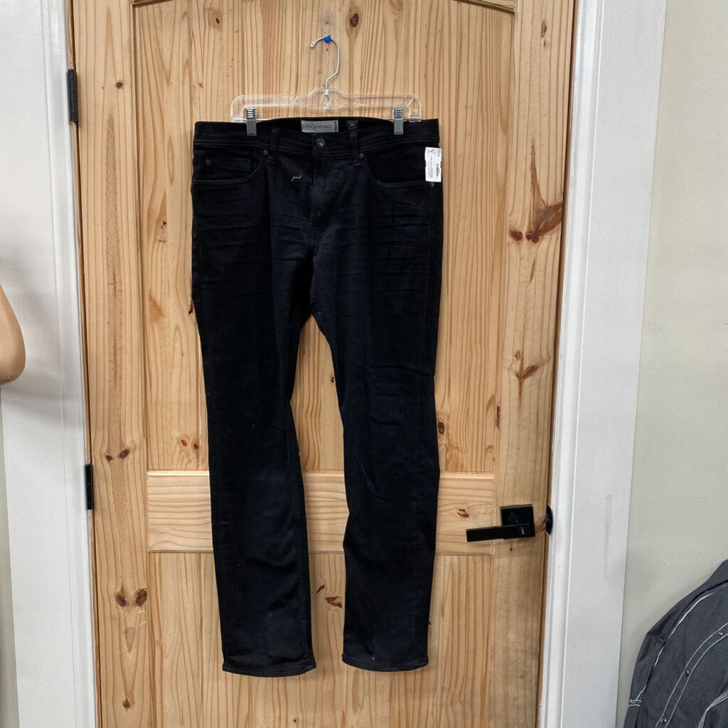 MENS DEPARTWEST BLLK PANTS 34R