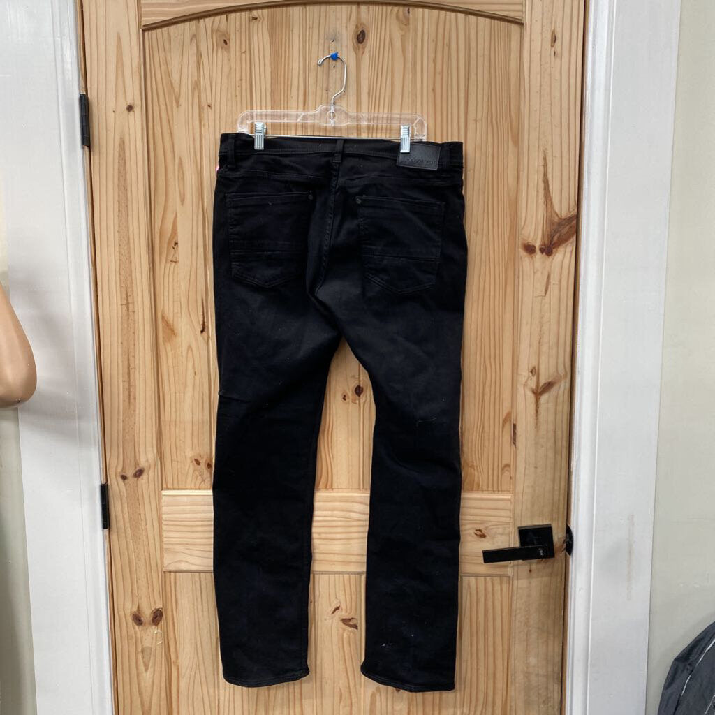 MENS DEPARTWEST BLLK PANTS 34R