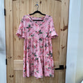 WOMENS PINK FLORAL DRESS M NWT