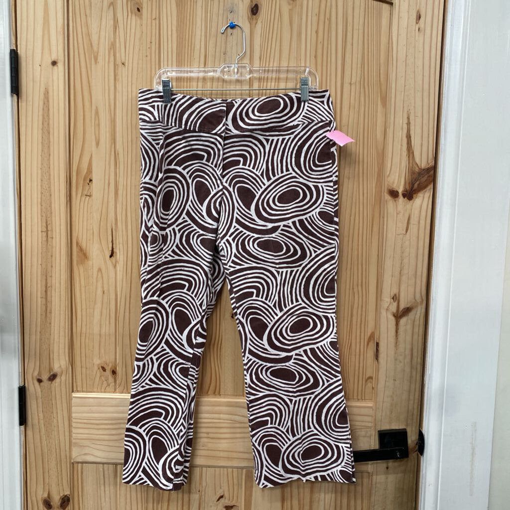 WOMENS FL MALIK BROWN/WHITE PANTS 10
