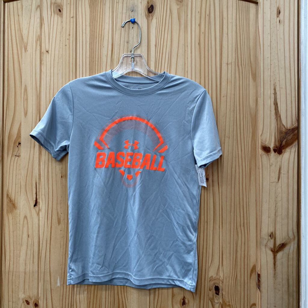 BOYS UNDER ARMOUR BASEBALL BRIGHT ORANGE/GREY YMD 10