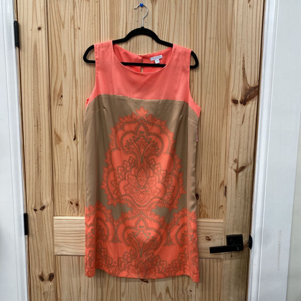 WOMENS NEW YORK & COMPANY CORAL/TAN L