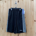 BOYS ADIDAS SHORTS BLUE/WHITE/BLK M 10/12