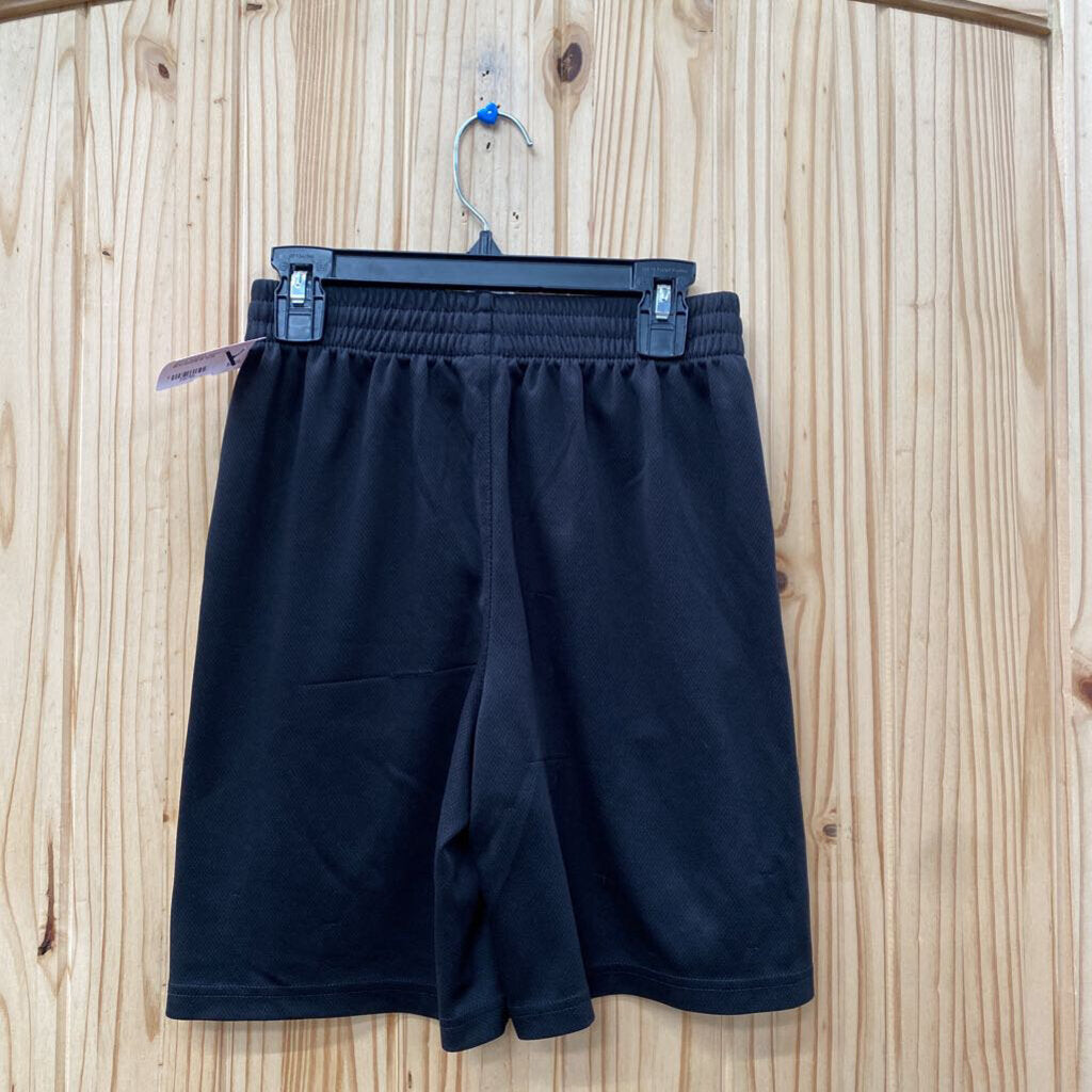 BOYS ADIDAS SHORTS BLK/WHITE M 10/12