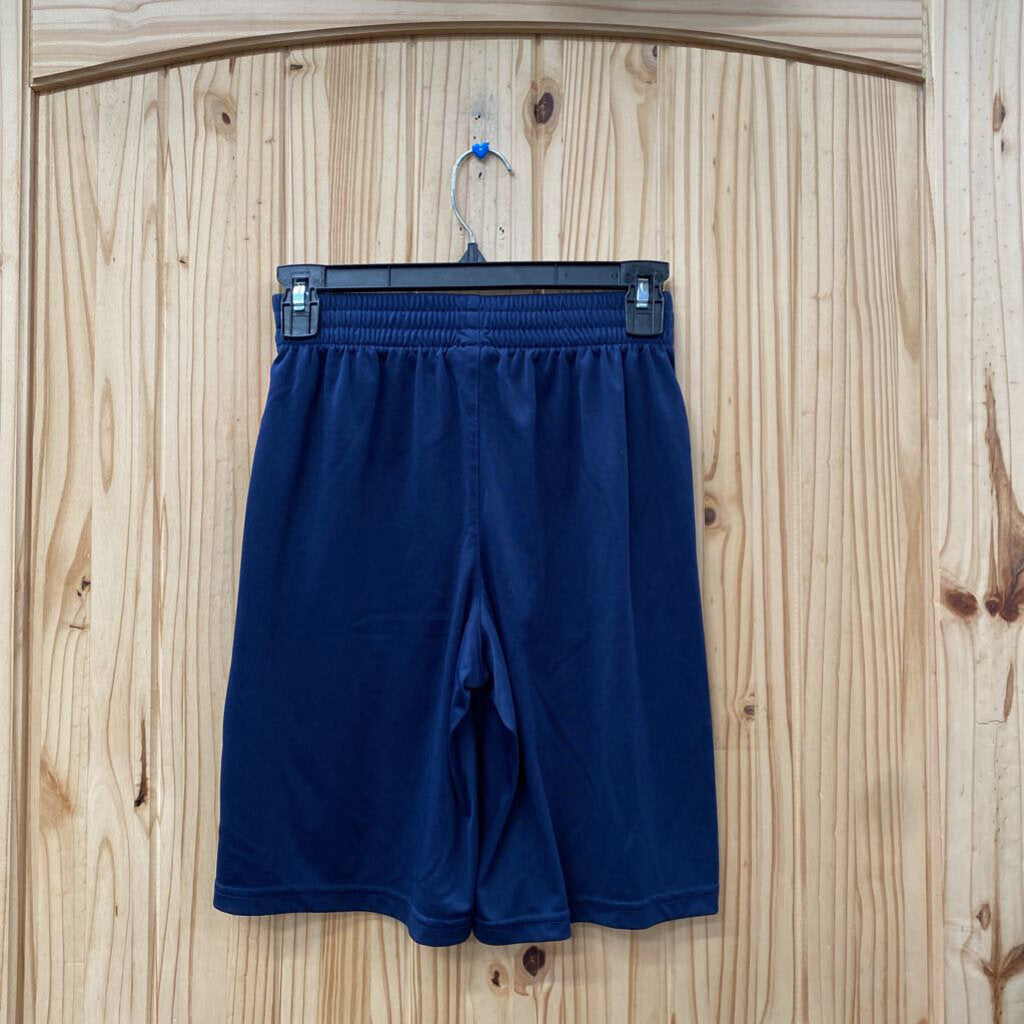 BOYS ADIDAS SHORTS BLUE/WHITE M 10/12