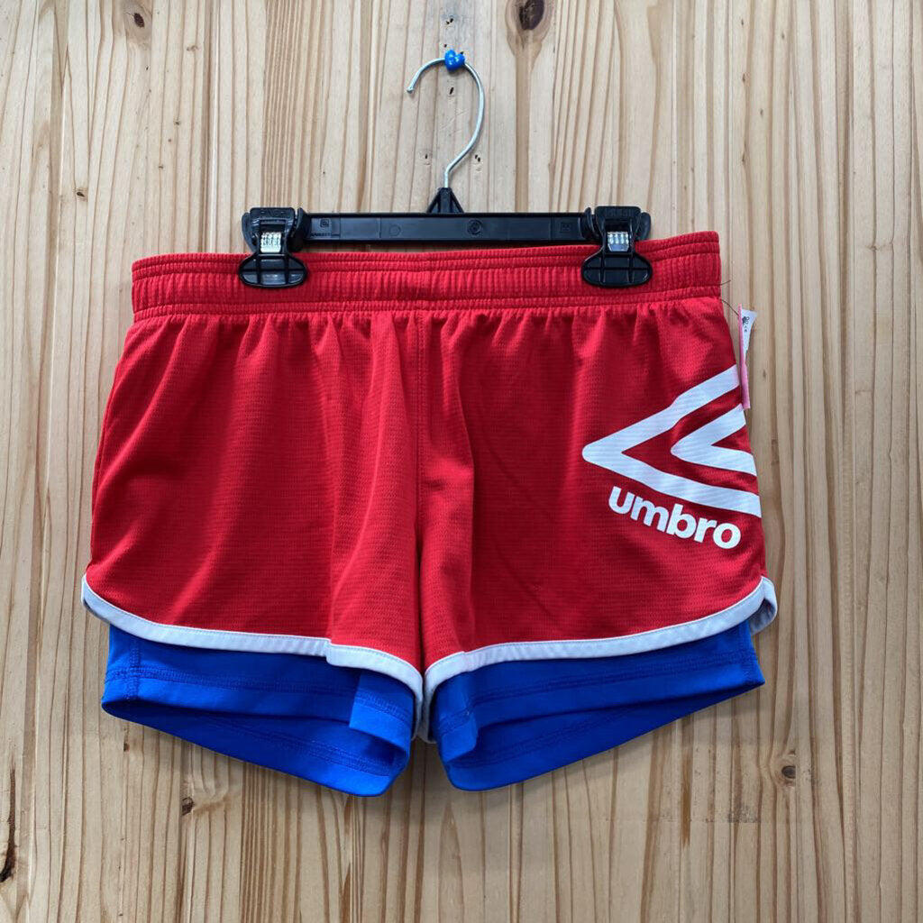 UMBRO SHORTS RED/WHITE/BLUE XL 14/16