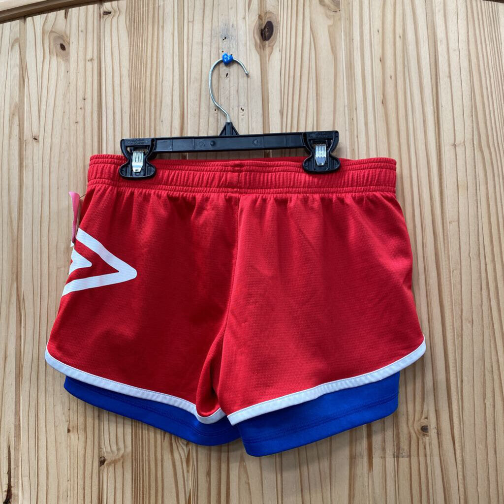 UMBRO SHORTS RED/WHITE/BLUE XL 14/16