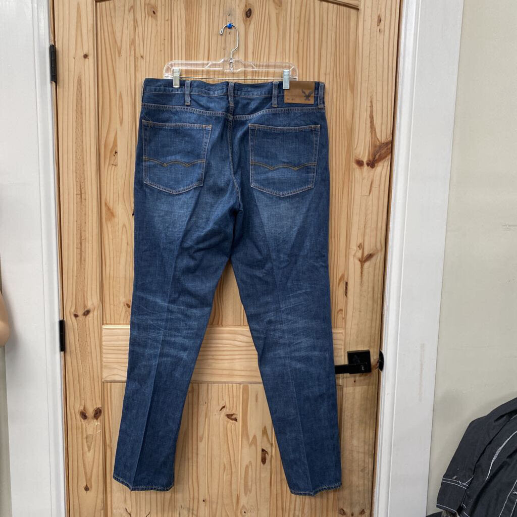 MENS AMERICAN EAGLE DK DENIM JEANS 38X34
