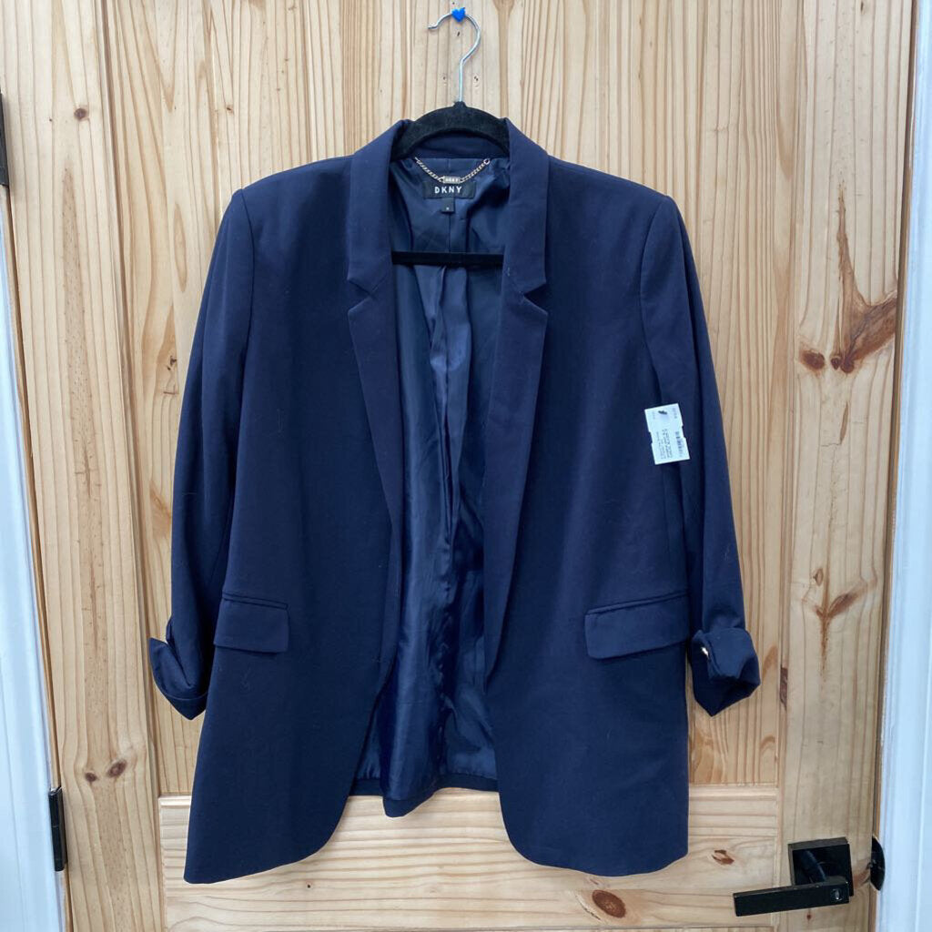 WOMENS DKNY BLK CASUAL BLAZER 12