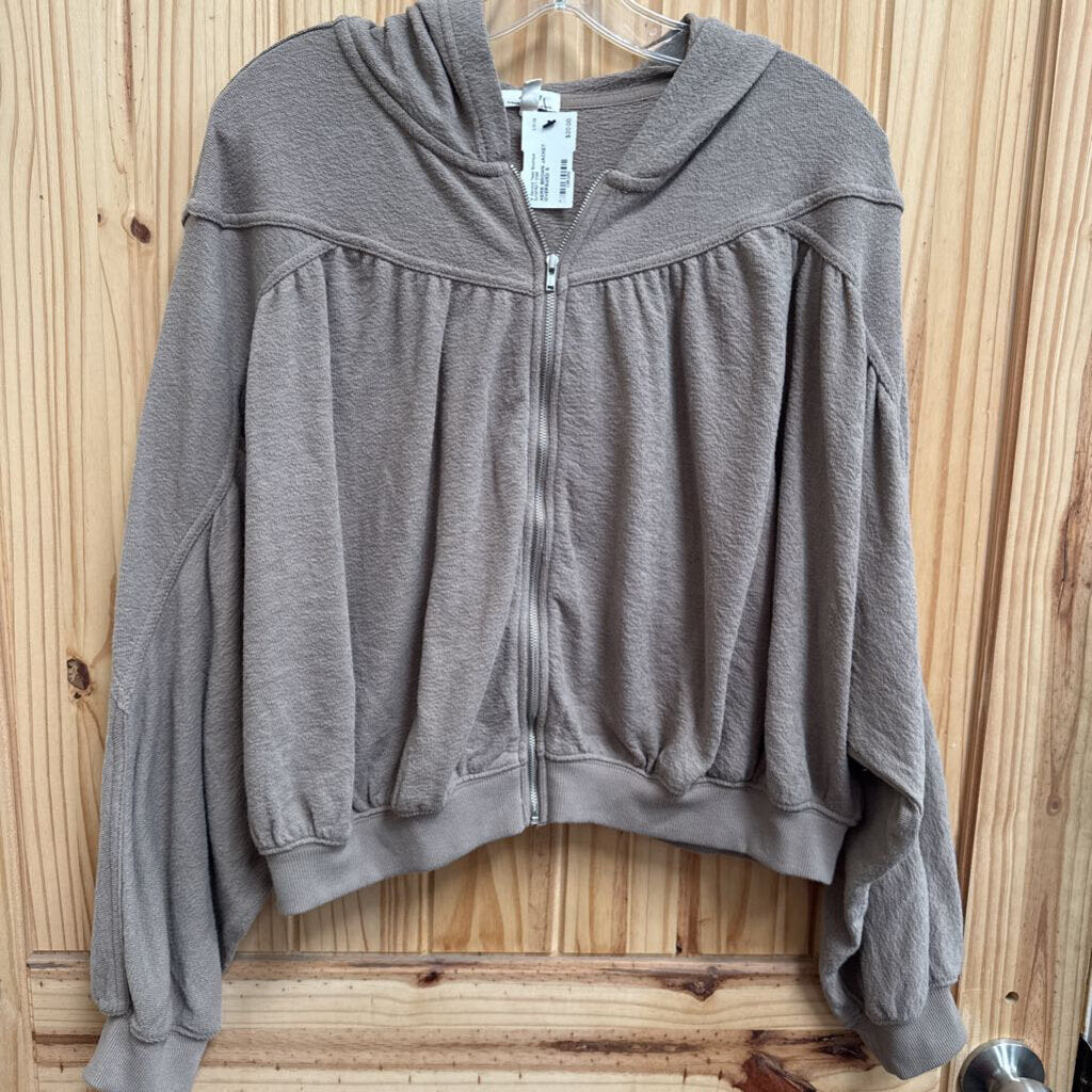 AERIE BROWN JACKET OVERSIZED S