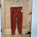 WOMENS VICTORIA'S SECRET RED RUST LEGGINGS L
