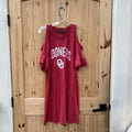 WOMENS SOONERS OU DRESS RED/WHITE XL