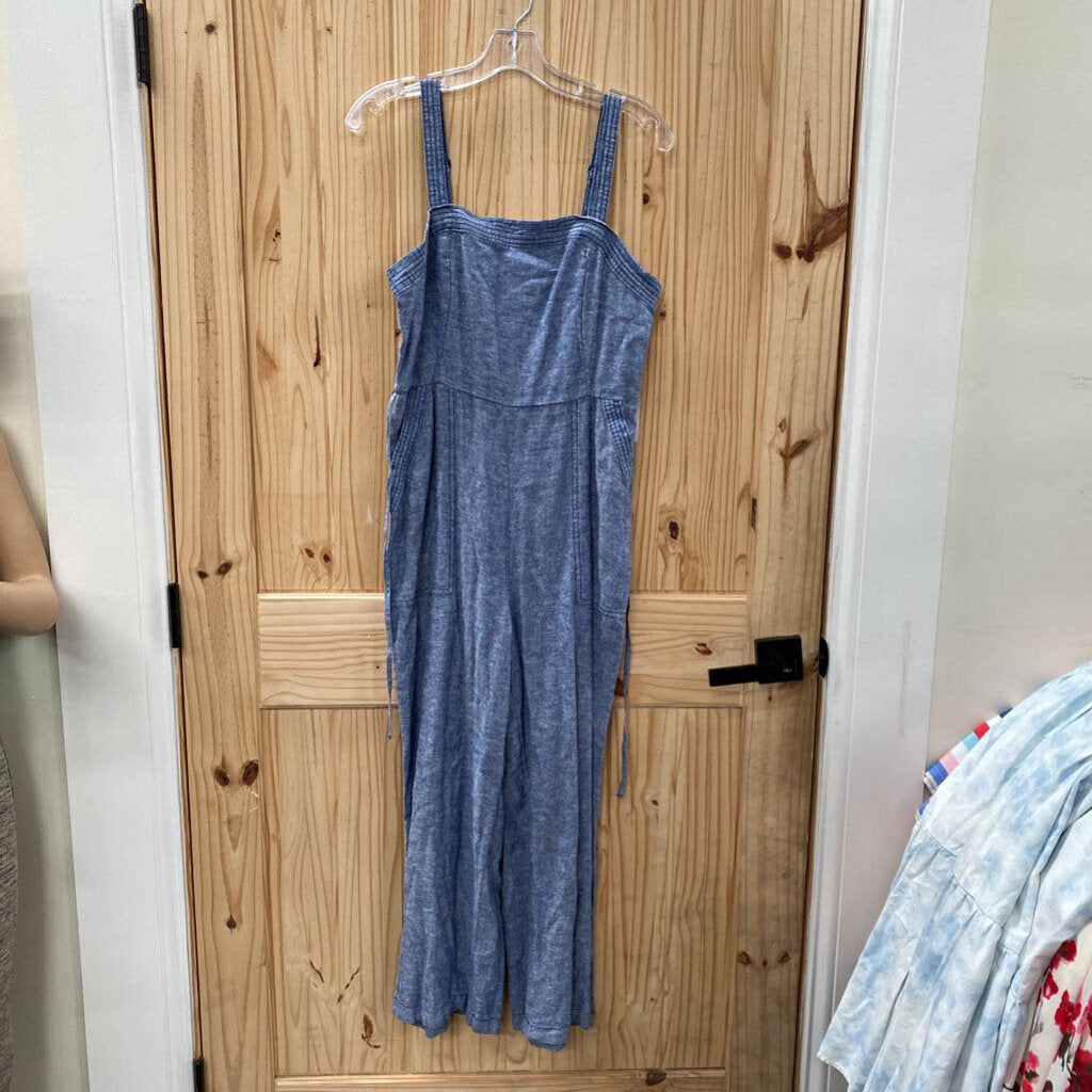 WOMENS OLD NAVY SL ROMPER LINEN M NWT