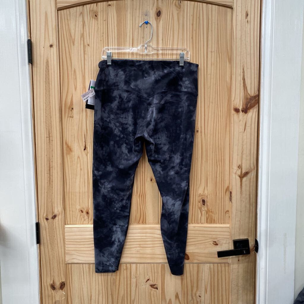 WOMENS NIKE LEGGINGS BLK/GREY XL NWT