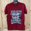 MENS JALEN MILROE WINE T-SHIRT S NWT