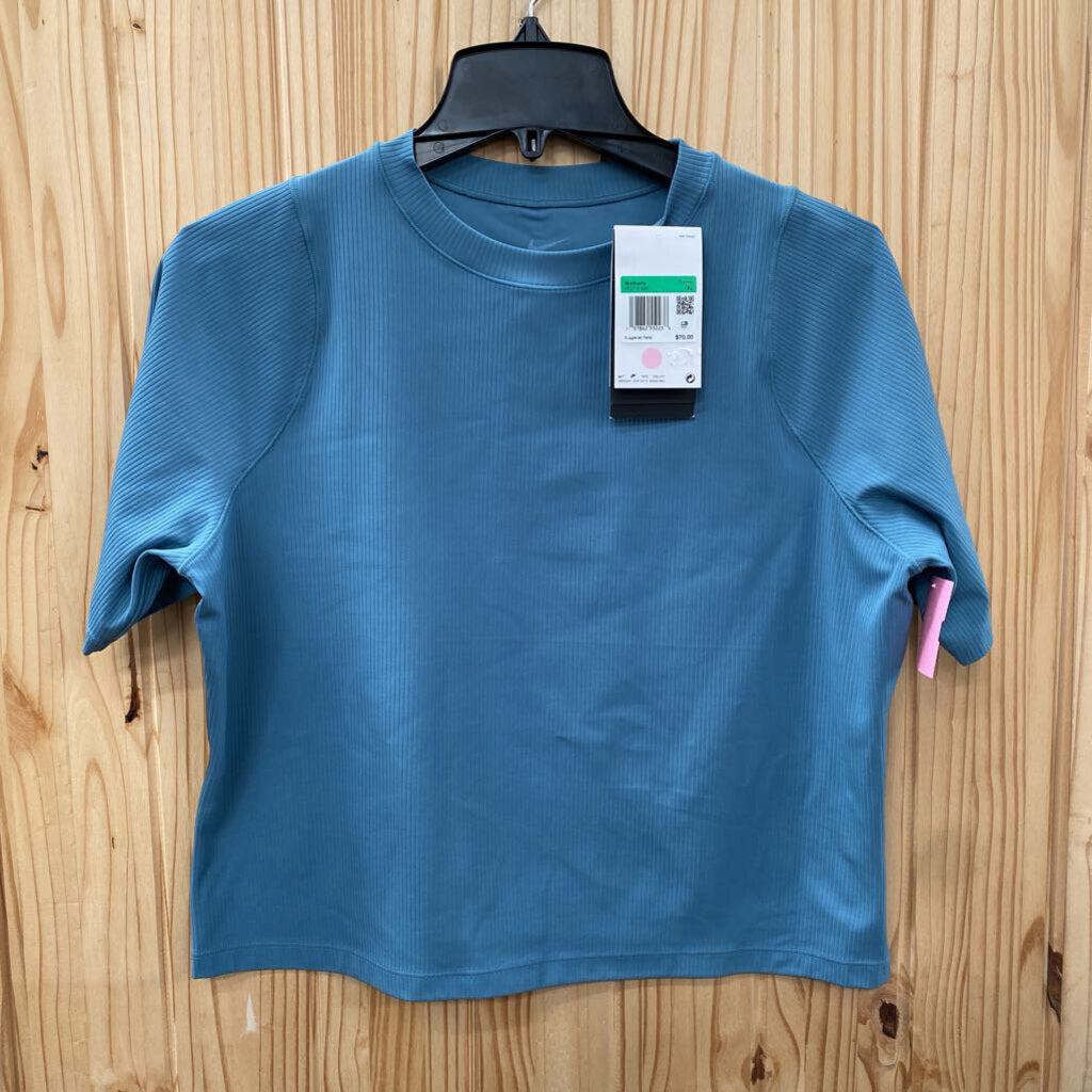 WOMENS NIKE ZENVY TRAINING XL TEAL SHIRT NWT