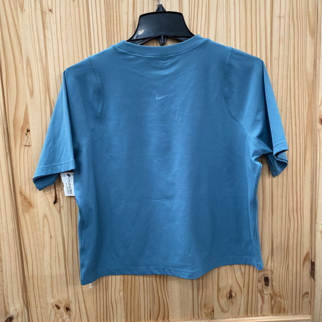 WOMENS NIKE ZENVY TRAINING XL TEAL SHIRT NWT