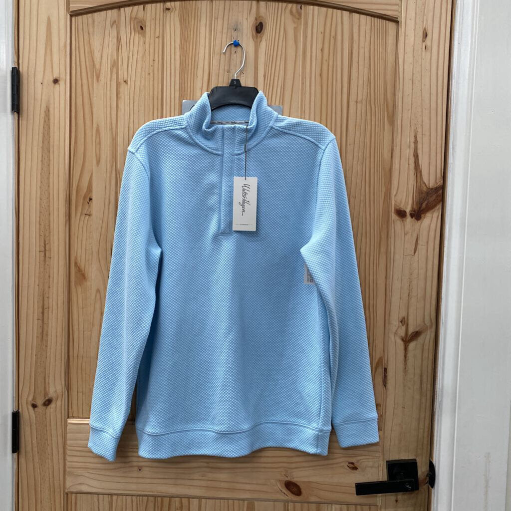 MENS WALTER HOGAN SKY BLUE PULLOVER S NWT