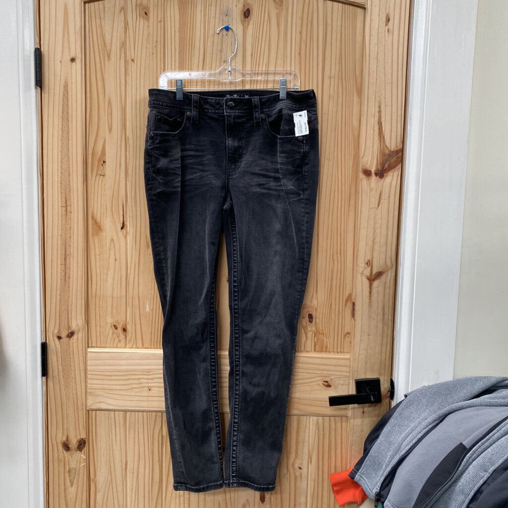 WOMENS MISS ME BLK DENIM JEANS 31