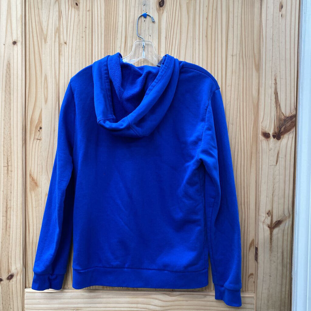 BOYS ADIDAS HOODIE BLUE/WHITE/RED XL 18/20