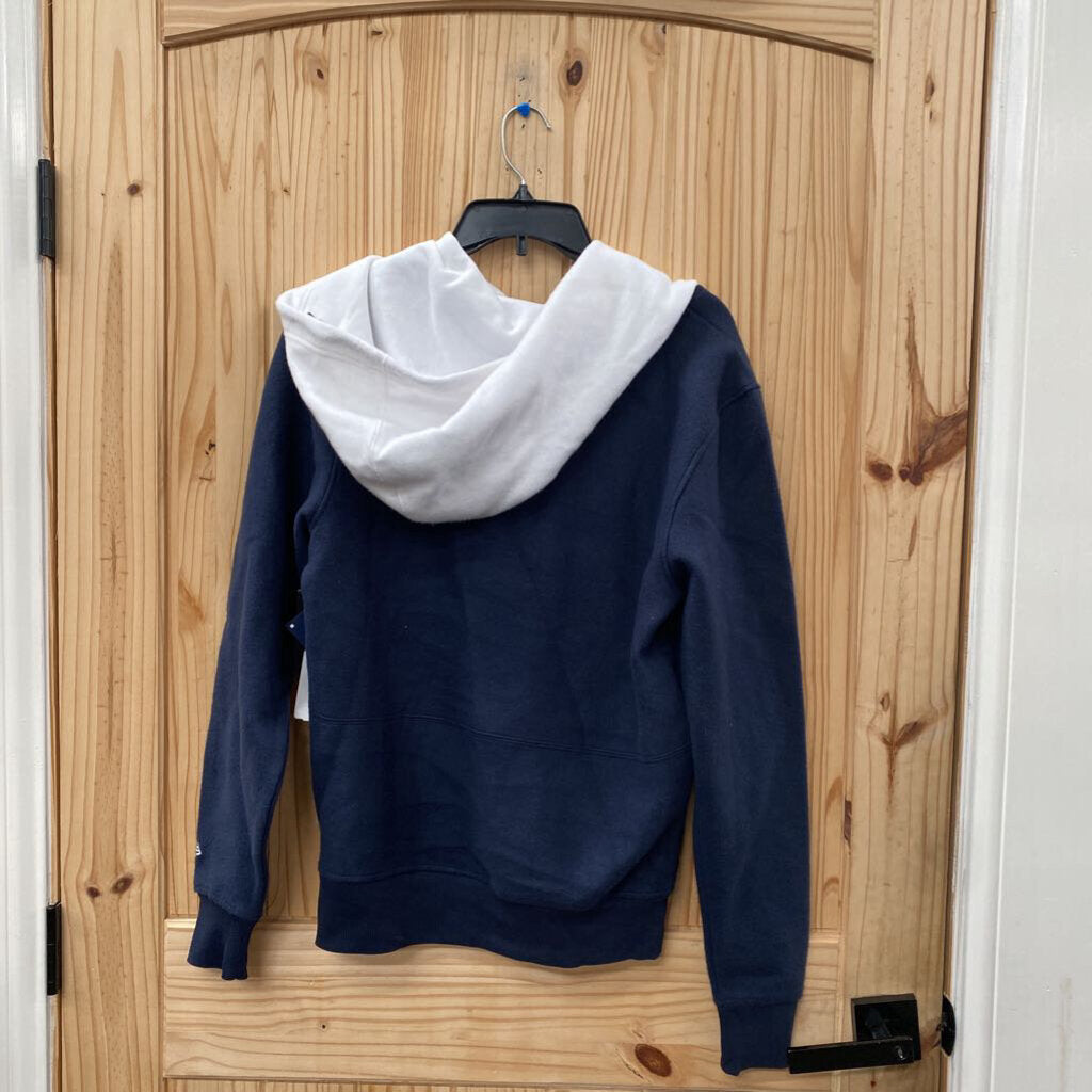 MENS NEW YORK YANKEES NAVY BLUE/WHITE HOODIE S NWT