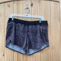 WOMENS LULULEMON BLK/GREY SHORTS 10