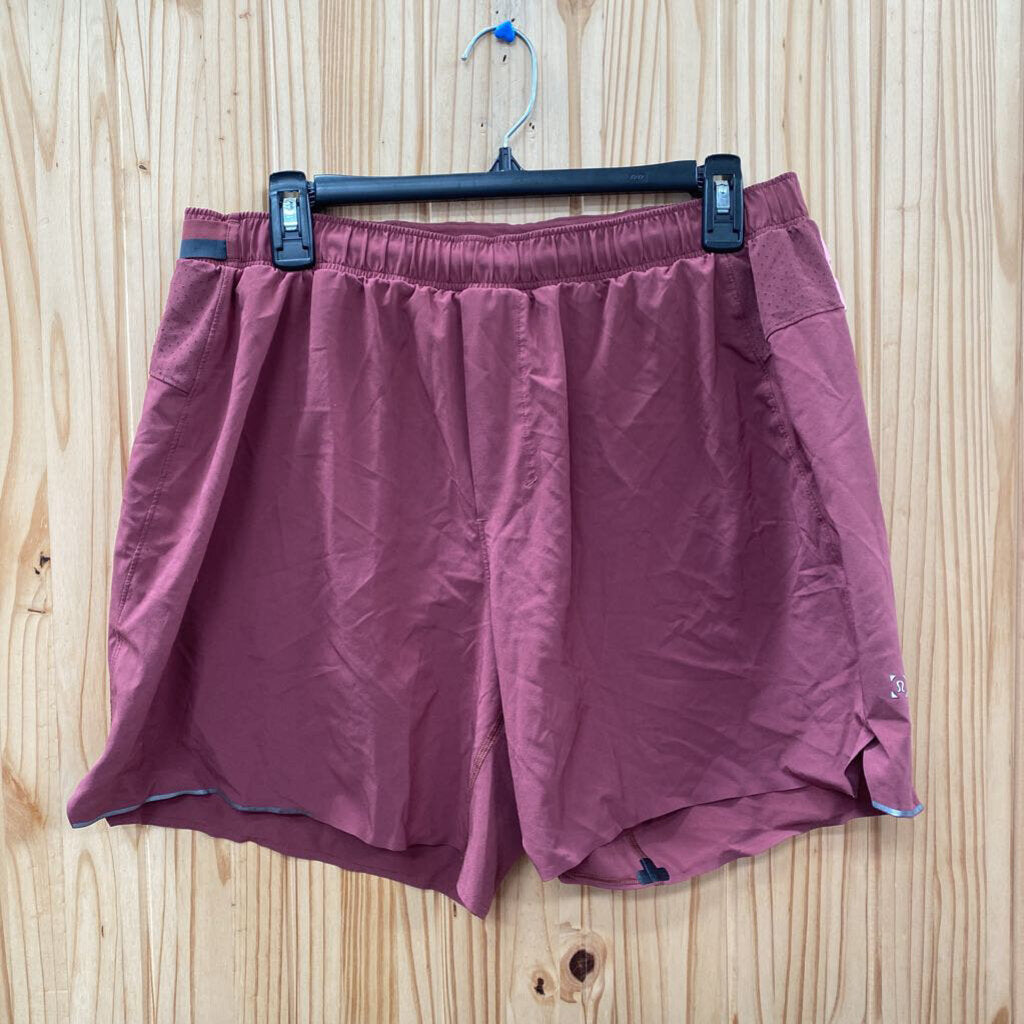 MENS LULULEMON SHORTS MAROON XL