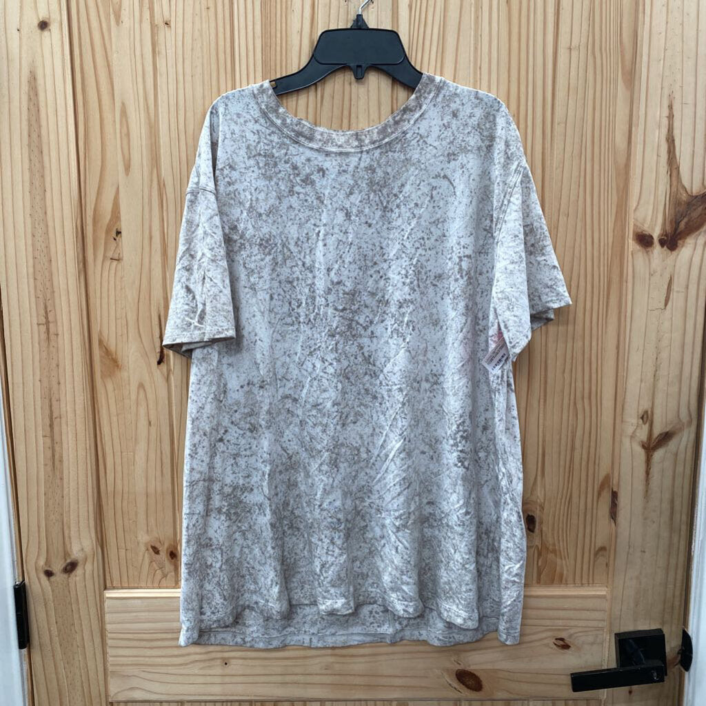 WOMENS LULULEMON LT TAUPE MARBLE SHIRT 12
