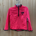 GIRLS UNDER ARMOUR HOT PINK/BLK PULLOVER4T