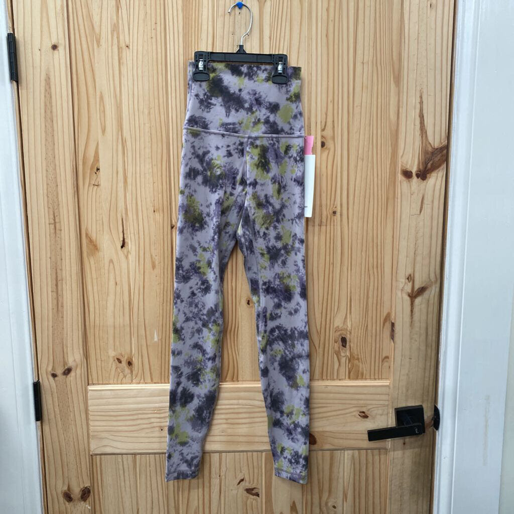 WOMENS LULULEMON ALIGN SHR PANTS GREY/GREEN/BLK 2 NWT
