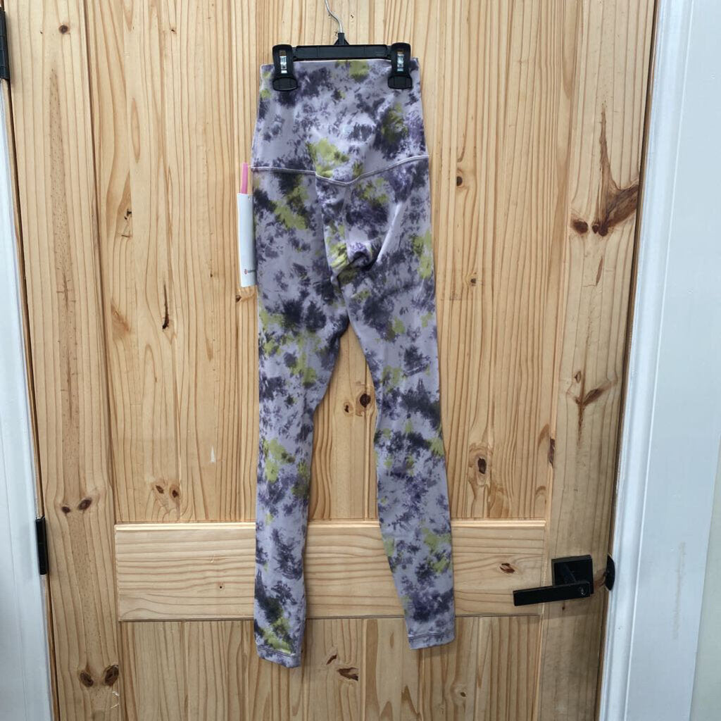 WOMENS LULULEMON ALIGN SHR PANTS GREY/GREEN/BLK 2 NWT