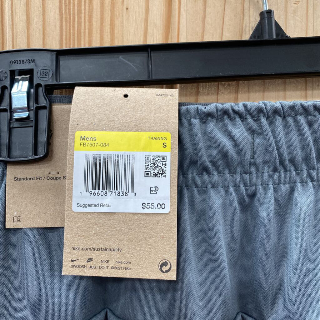 MENS NIKE PANTS GREY/BLK S NWT