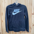 BOYS NIKE HOODIE BLK/GREY/WHITE L 12