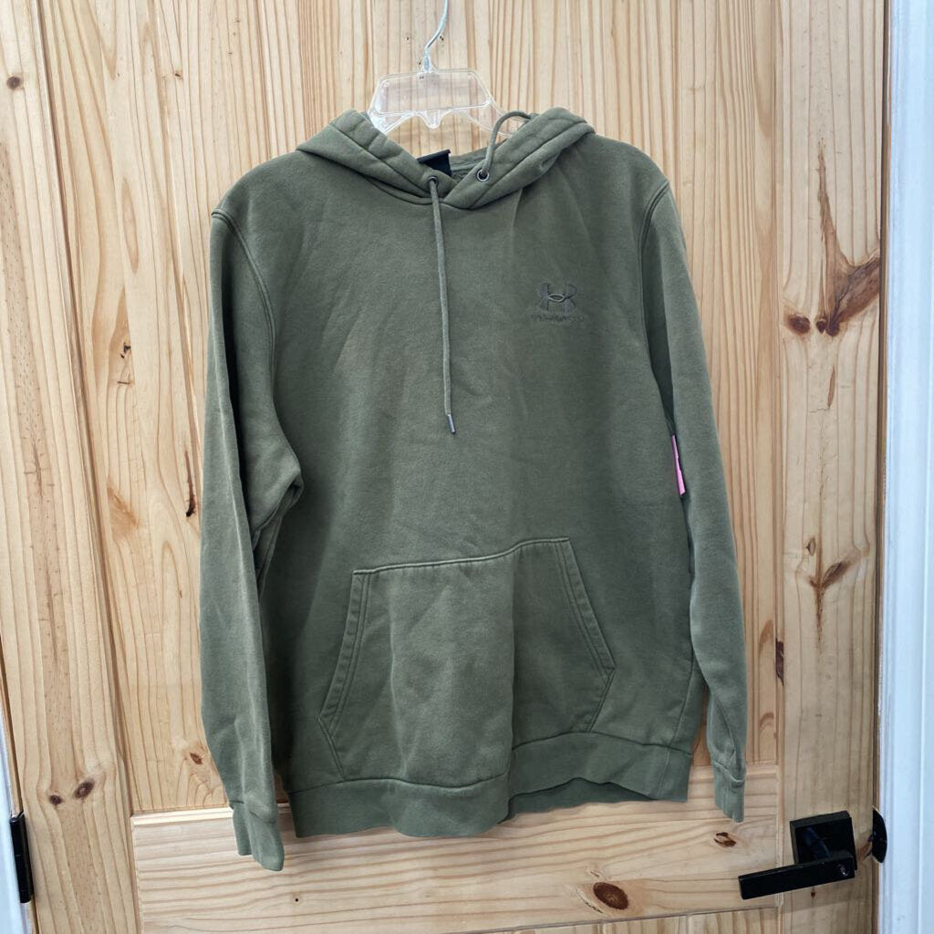 MENS UNDER ARMOUR OLIVE GREEN HOODIE M