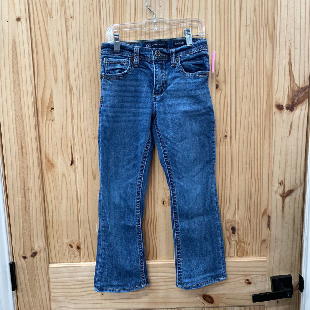 BOYS BKE DENIM JEANS CONNER BOOTCUT 10 REGULAR