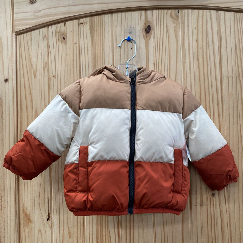 SWISS TECH JACKET TAUPE/LT BROWN/BURNT ORANGE 12M