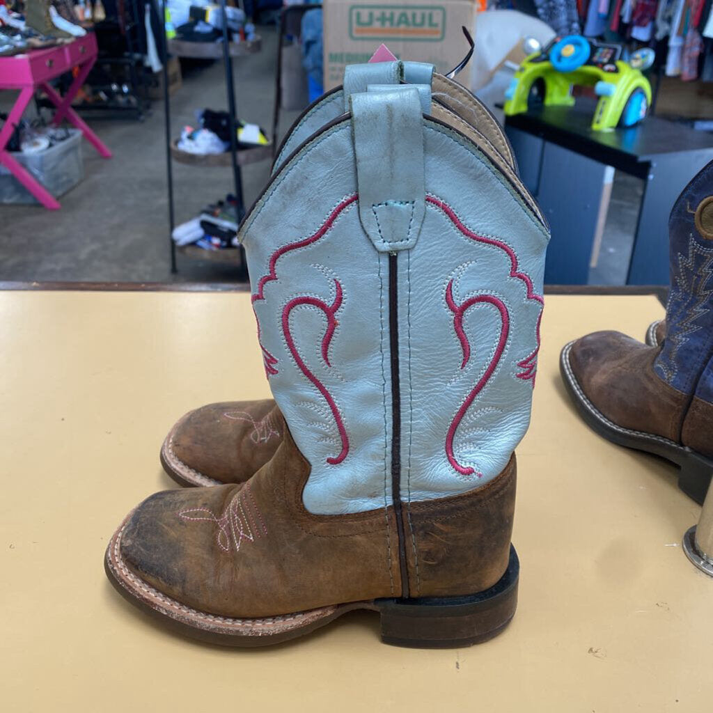 GIRLS OLD WEST BOOST SKY BLUE/MAGENTA 11