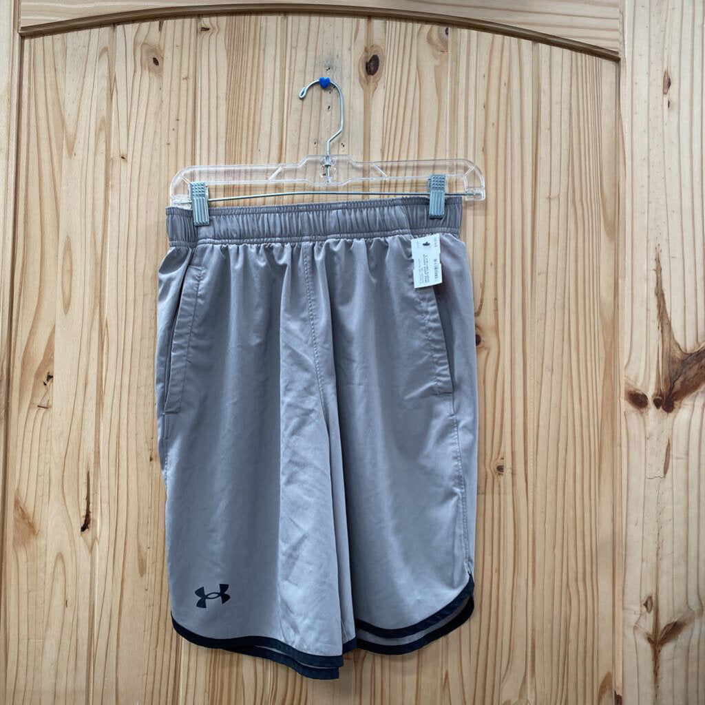 MENS UNDER ARMOUR SHORTS GREY/BLK S