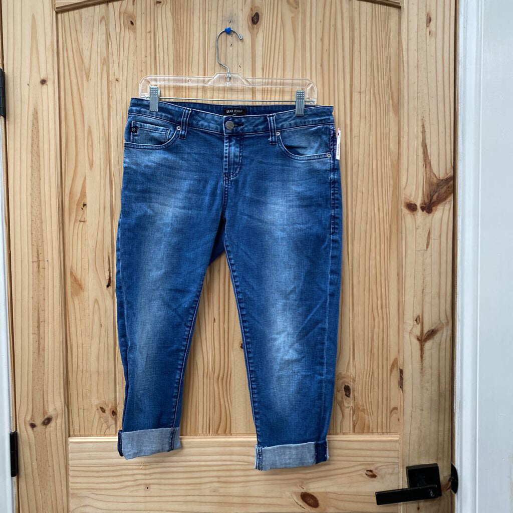 WOMENS DEAR JOHN DENIM JEAN CAPRIS 29