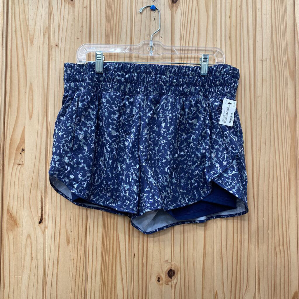 WOMENS AVIA SHORTS NAVY BLUE/GREY/GREEN L