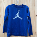 BOYS JORDAN SHIRT NAVY BLUE/WHITE L 12