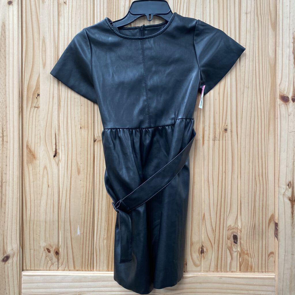 GIRLS WONDER NATION BLK DRESS M 7/8