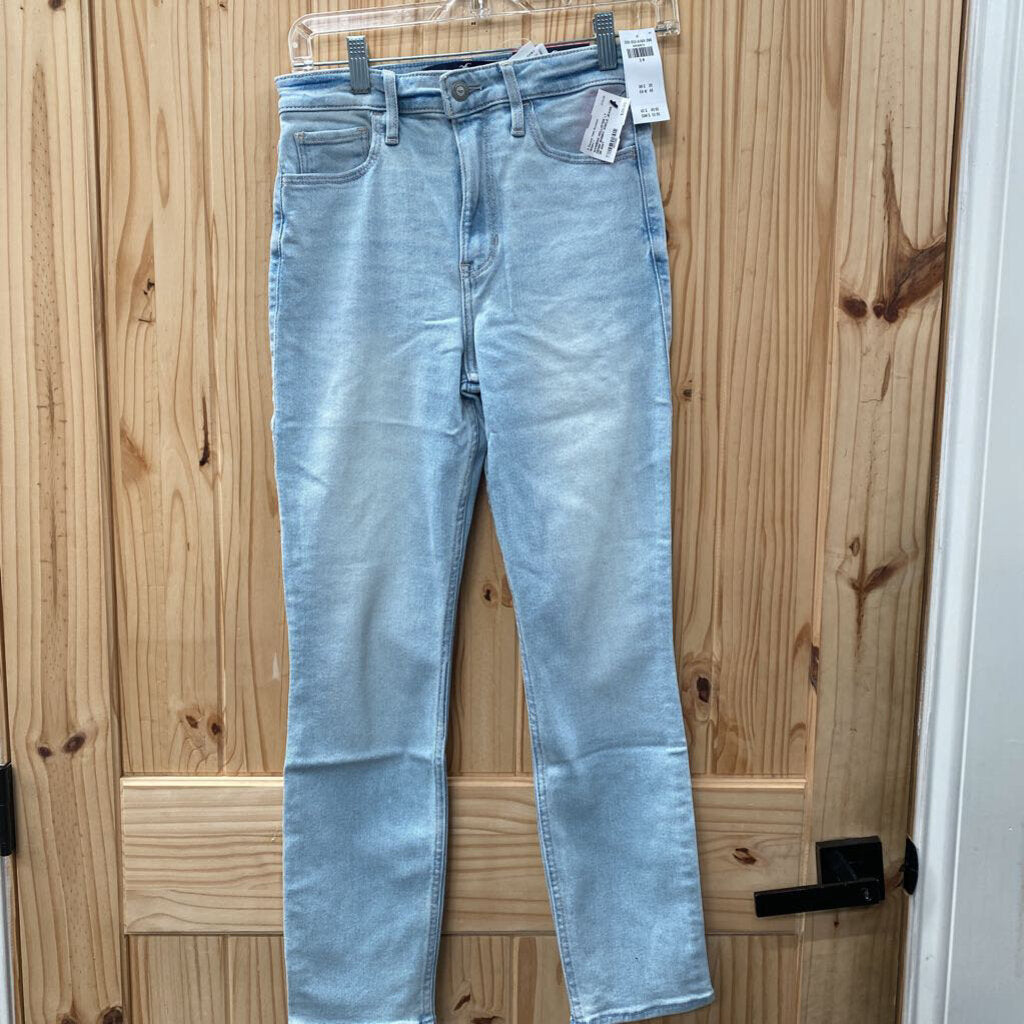 WOMENS HOLLISTER LT DENIM SKINNY ANKLE JEANS 3R NWT