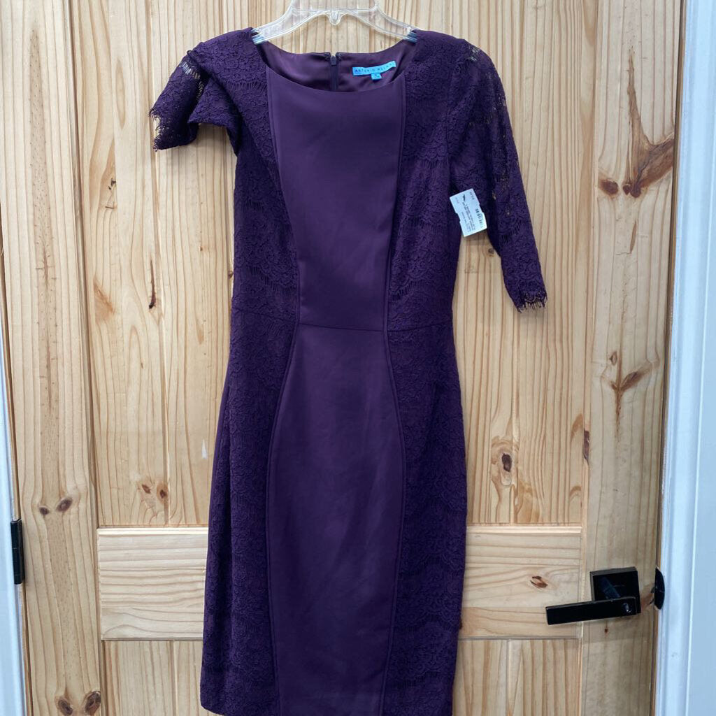 WOMENS ANTONIO MELAIN PLUM CASUAL DRESS 0