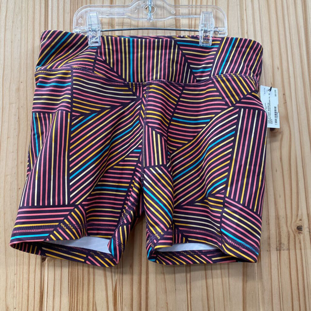 GIRLS DSG SHORTS AQUA/YELLOW/GREEN XL 16 NWT