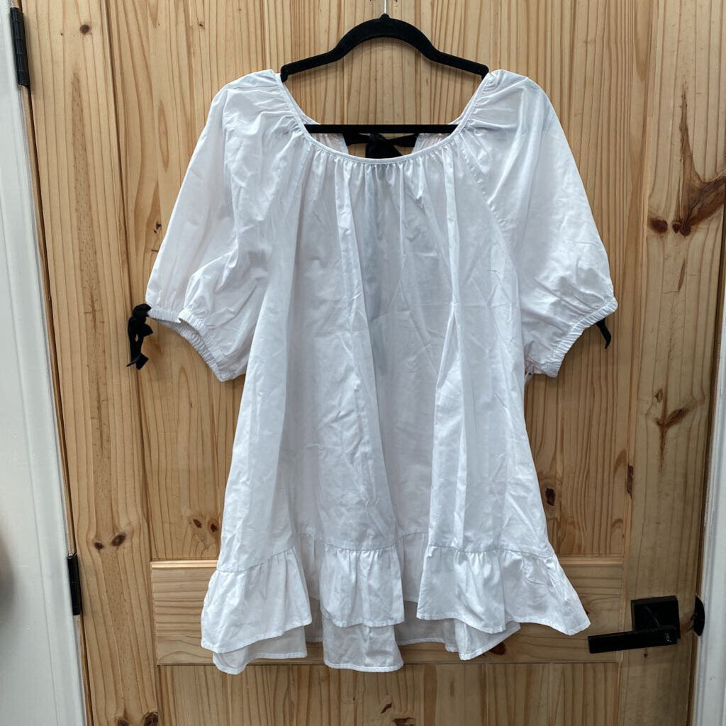WOMENS CATO CASUAL WHITE TOP 18/20 2X