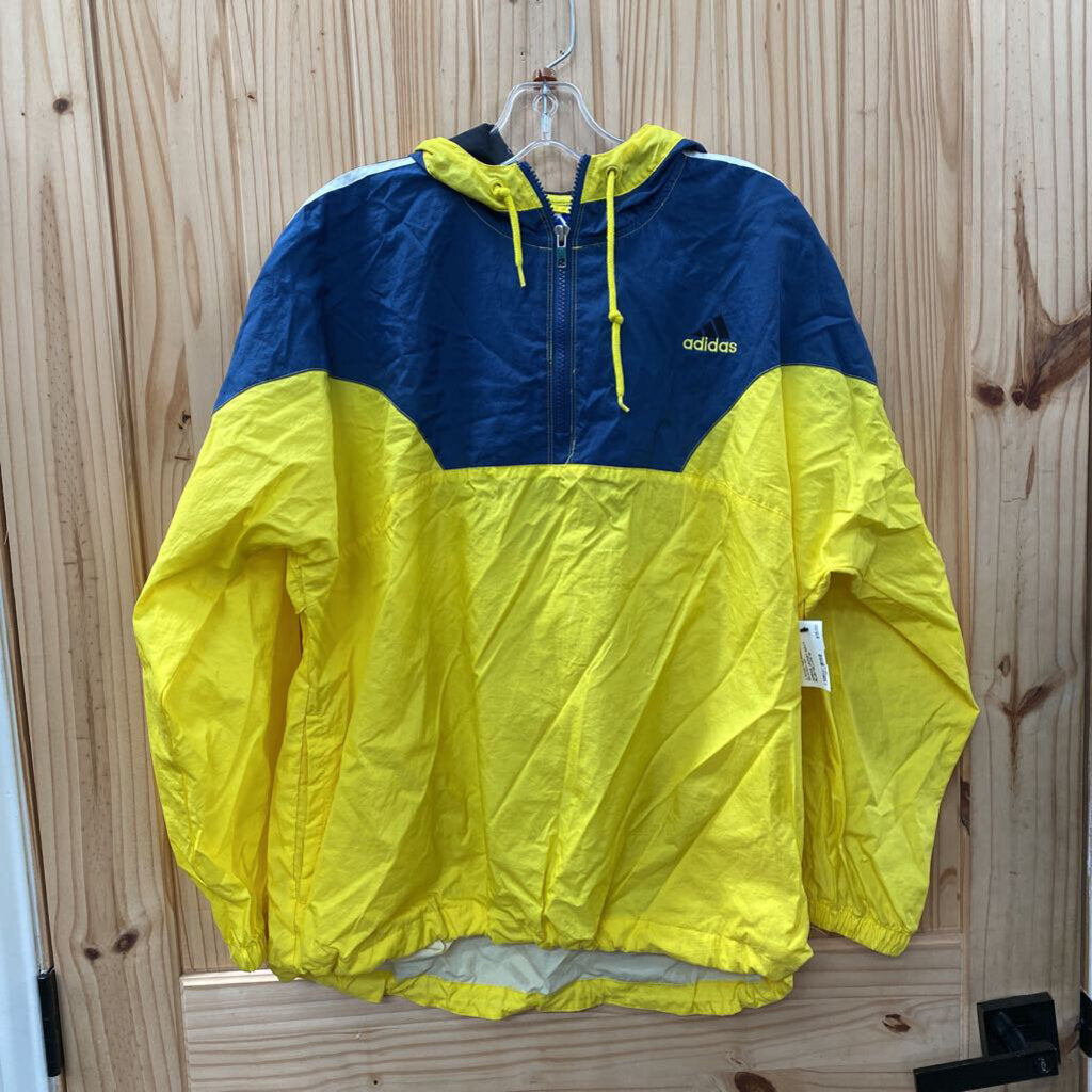 ADIDAS JACKET NAVY BLUE/YELLOW M