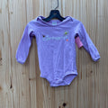 GIRLS CARHARTT LS ONESIE LILAC 12M
