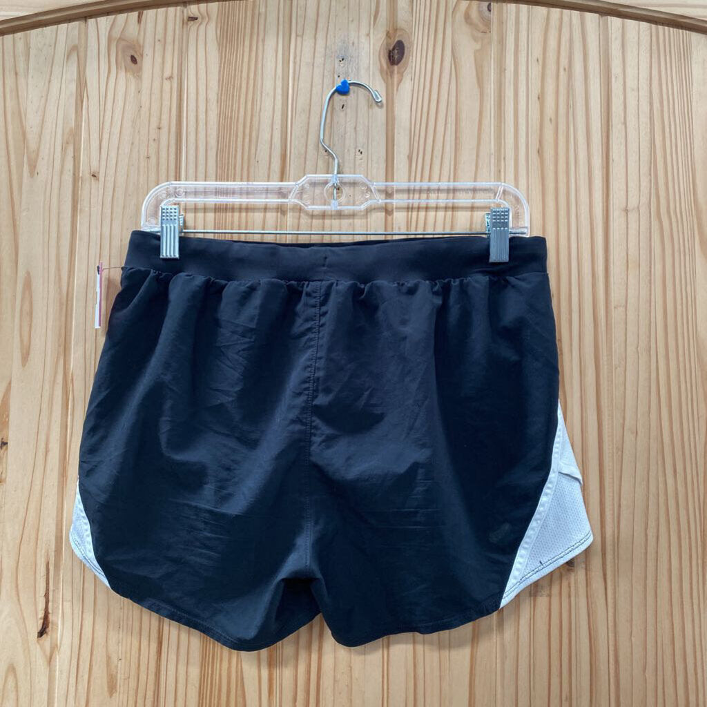 WOMENS UNDER ARMOUR SHORTS BLK/WHITE S